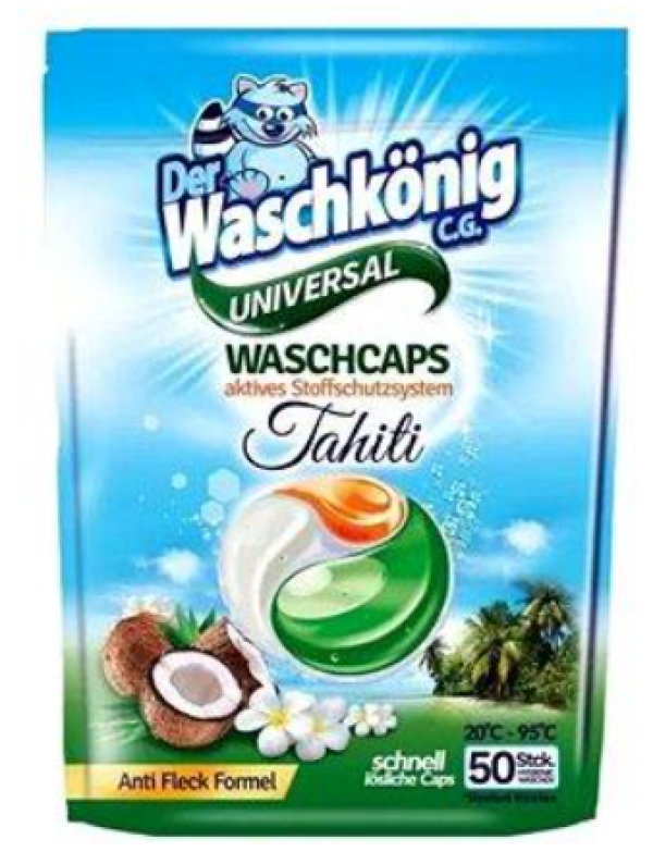 Waschkönig kapsule na pranie TRIOCAPS Tahiti Universal 50 ks