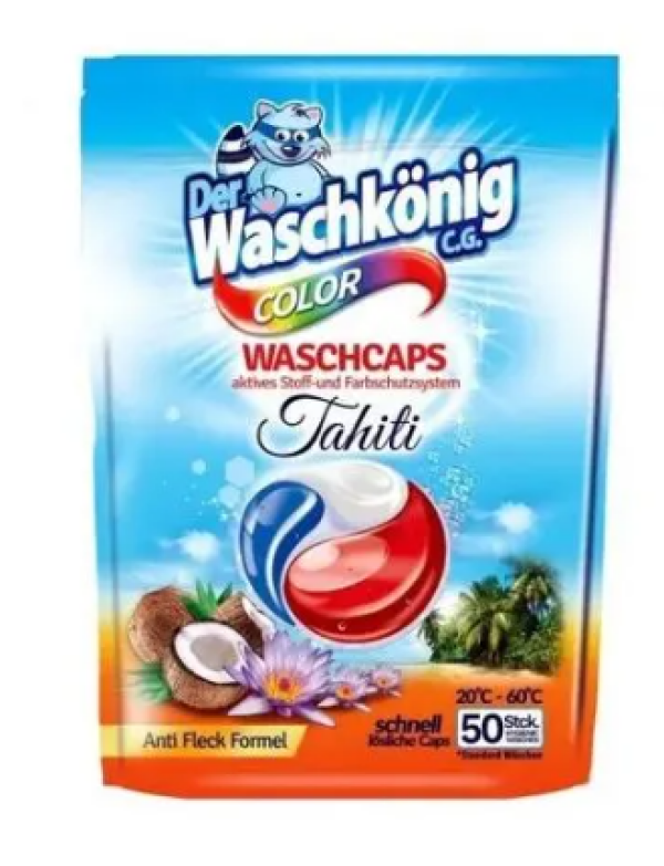 Waschkönig TrioCaps Tahiti Color Premium Kapsule na pranie 50 ks