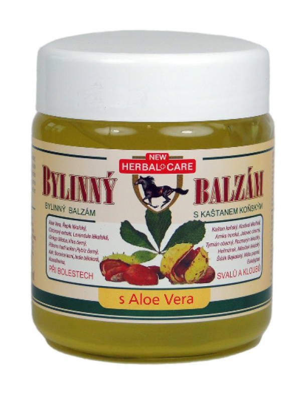 Bylinný balzam s gaštanom konským Aloe vera 500 ml