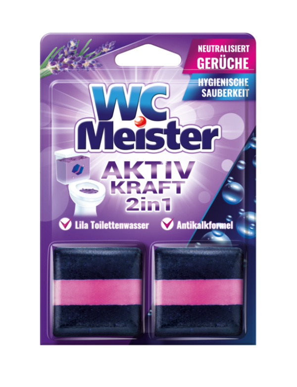 WC Meister farbiaca napln na splachovaciu misu – vôňa levandule