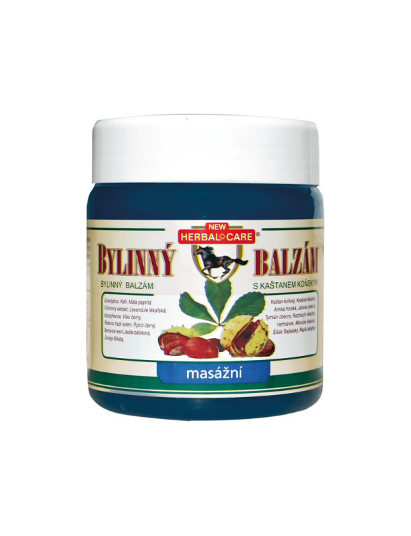 Herbal Care bylinný balzam s pagaštanom konským Masážny 500ml