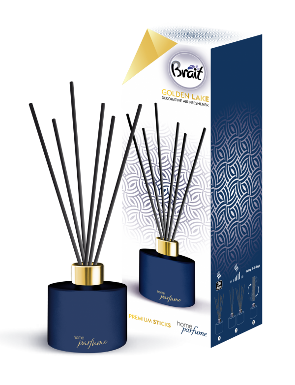BRAIT PREMIUM DEKORATÍVNY OSVIEŽOVAČ VZDUCHU GOLDEN LAKE 100 ML