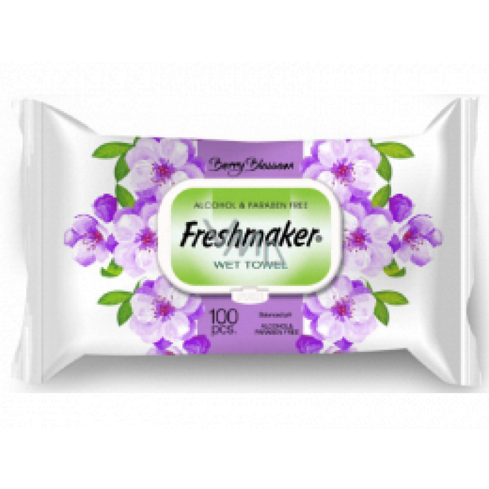 Freshmaker Berry Blossom - Kvety kozmetické vlhčené obrúsky 100 kusov