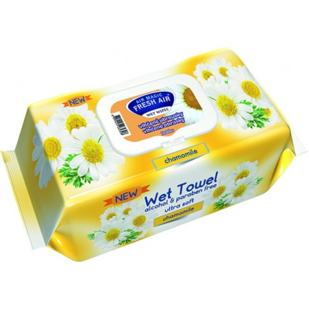Fresh Air vlhčené ubrusky 120 ks klip Harmancek