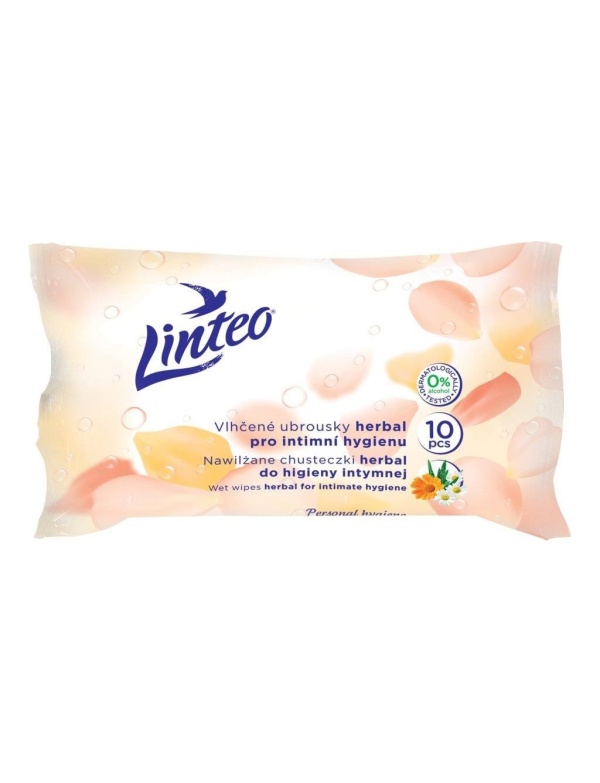 Linteo Vlhčené Utierky pre intimnu hygienu 10ks