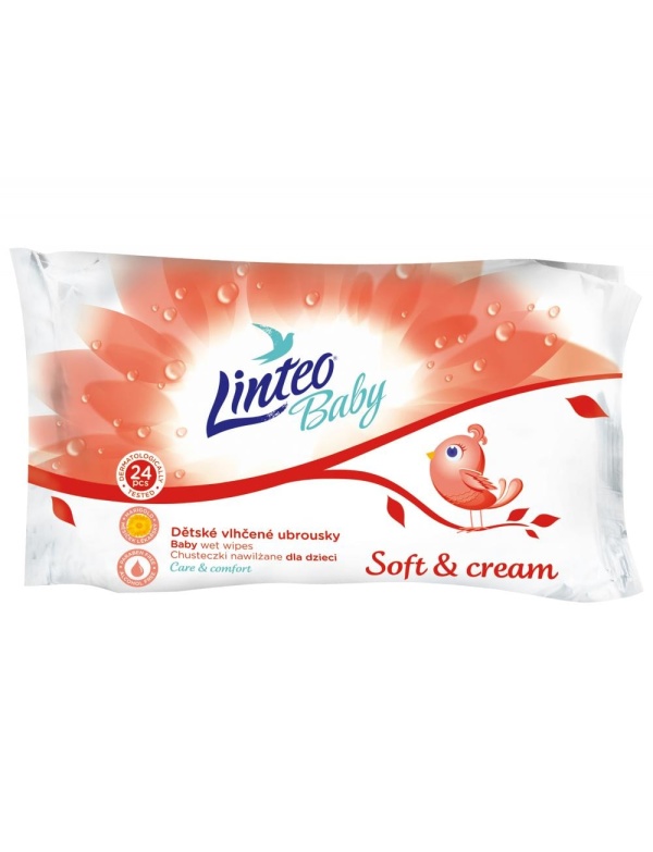 Linteo Baby detské vlhčené utierky SOFT 72ks