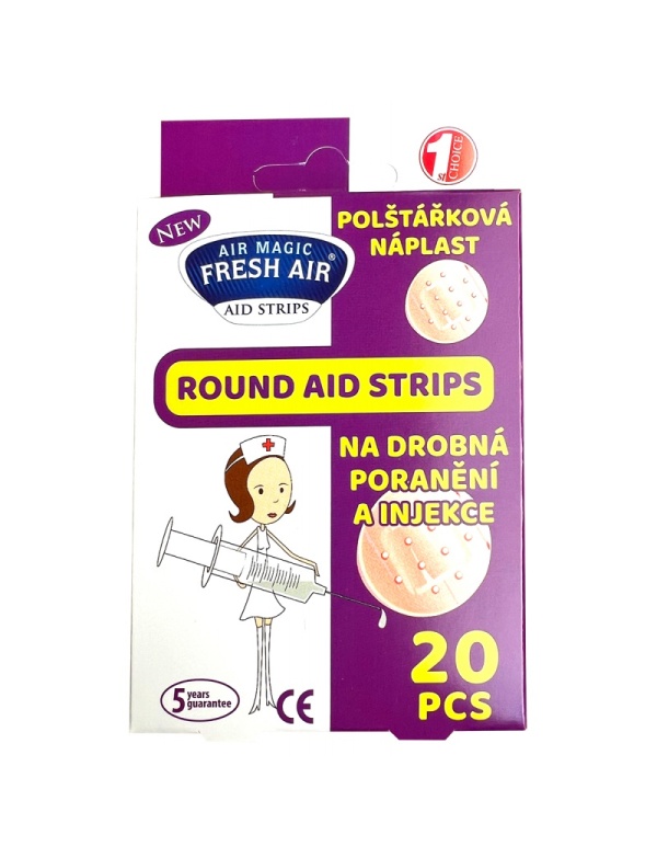 Vankúšiková náplasť na drobné poranenia a injekcie 20ks (fialová)