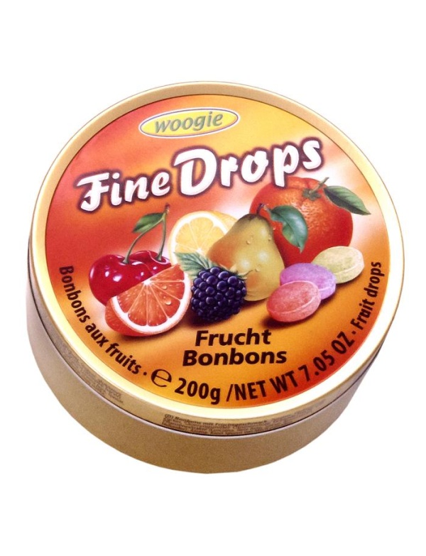 Woogie drops v plechovej krabičke 200g - OVOCIE