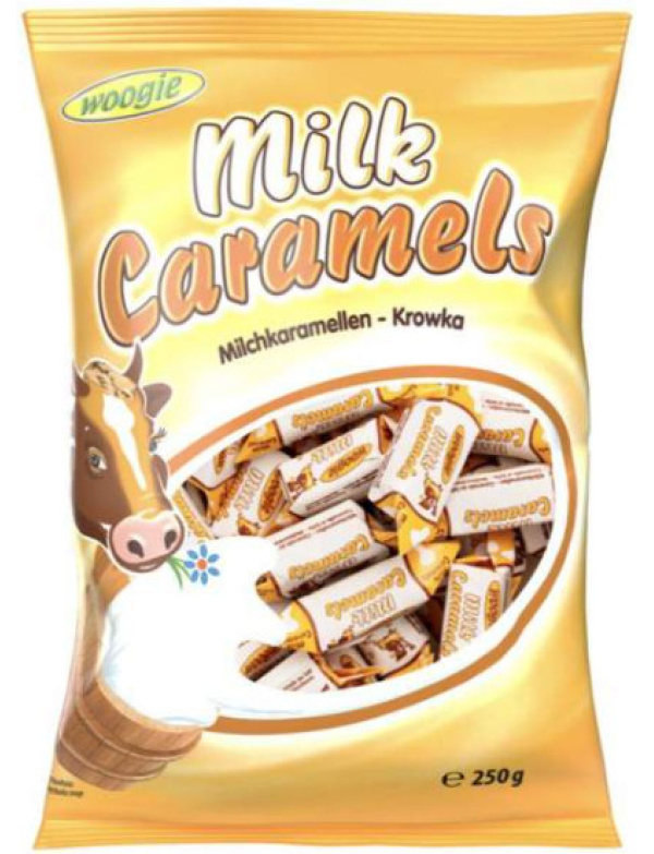 Woogie Mliečne karamelky 250 g