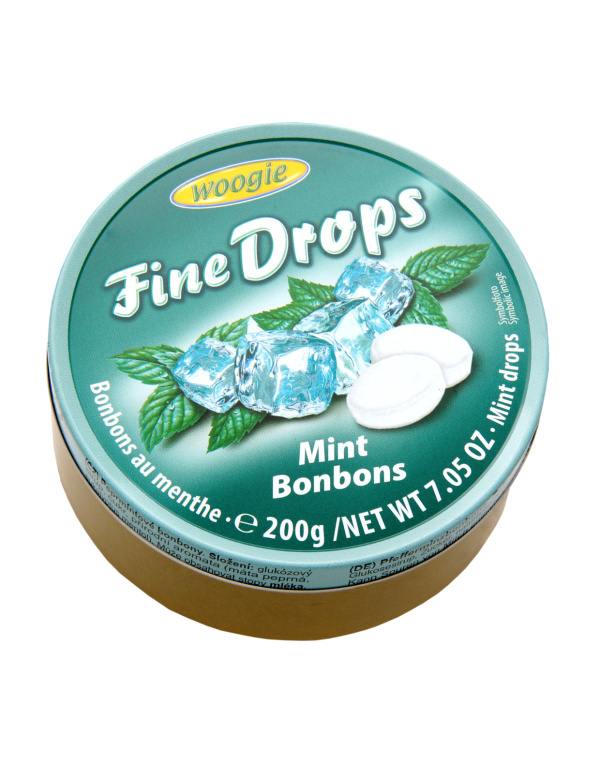 Woogie Fine Drops Mentol 200g