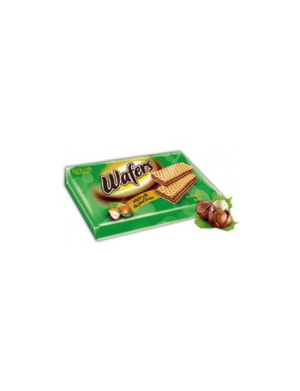 Golda Wafers hazelnut - oblátky s lieskovoorieškovým krémom 175g