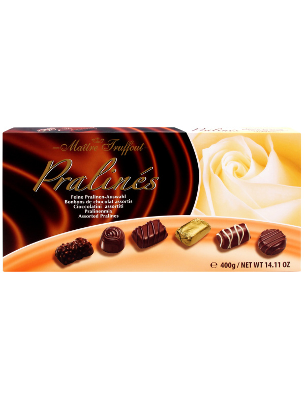 Bonboniéra MAITRE PRALINÉS 400g EXQUISTE hneda
