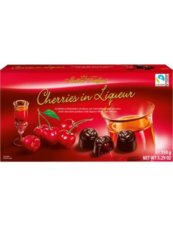 Maitre Truffout višne v likéri a čokoláde 6% vol. 150g
