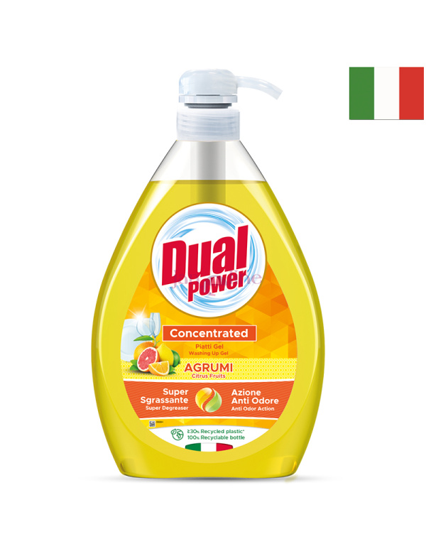 Dual Power Piatti Agrumi – prostriedok na riad 1 L (citrusová vôňa)