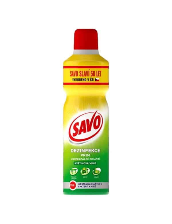SAVO Prim dezinfekcia kvetinová vôňa 1,2 L